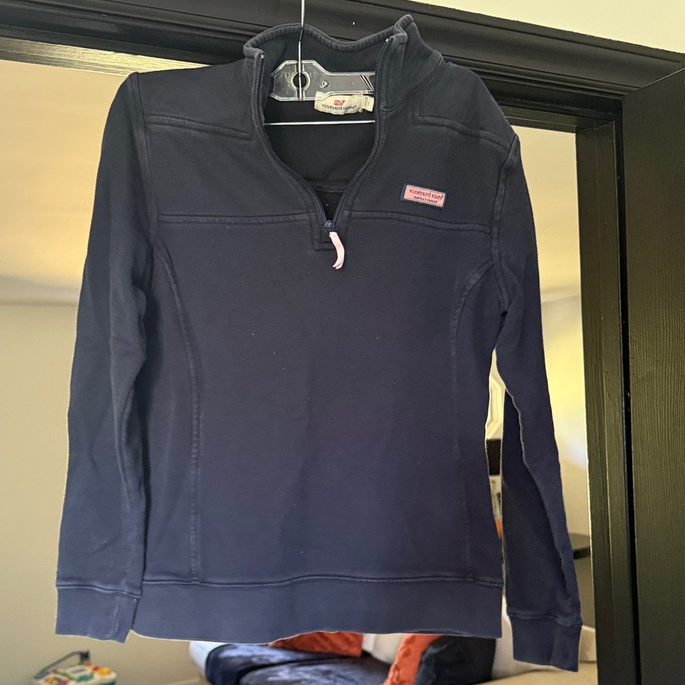 Vineyard Vines Women's Dark Blue Quarter-Zip Sweatshirt